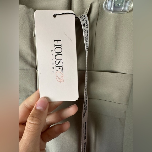 NWT House of CB Alga Strapless Tan Jumpsuit Medium - Picture 6 of 9